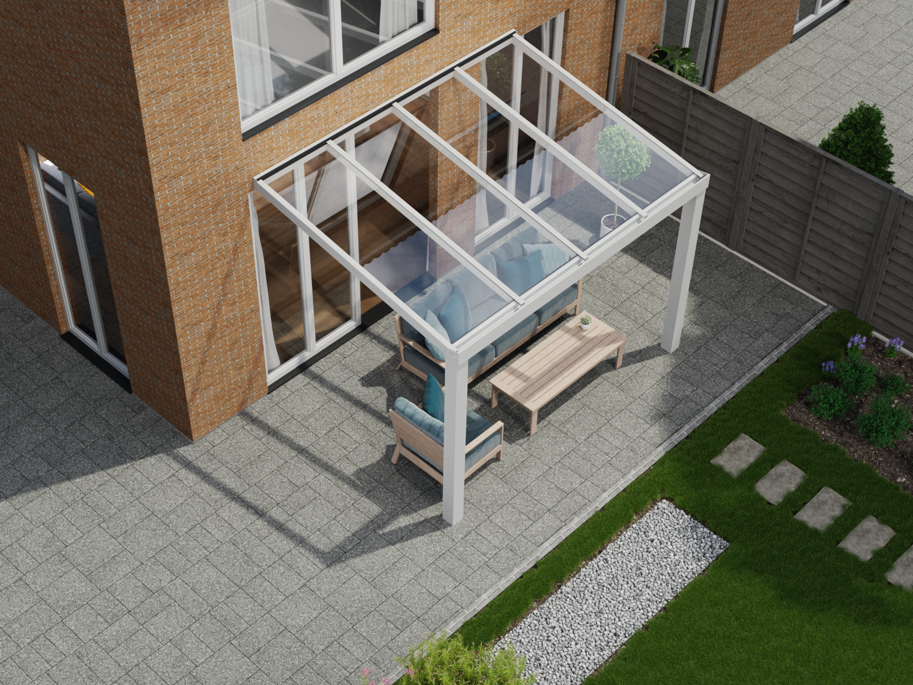 Veranda 4.06 m | Polycarbonaat - KingGlass NL
