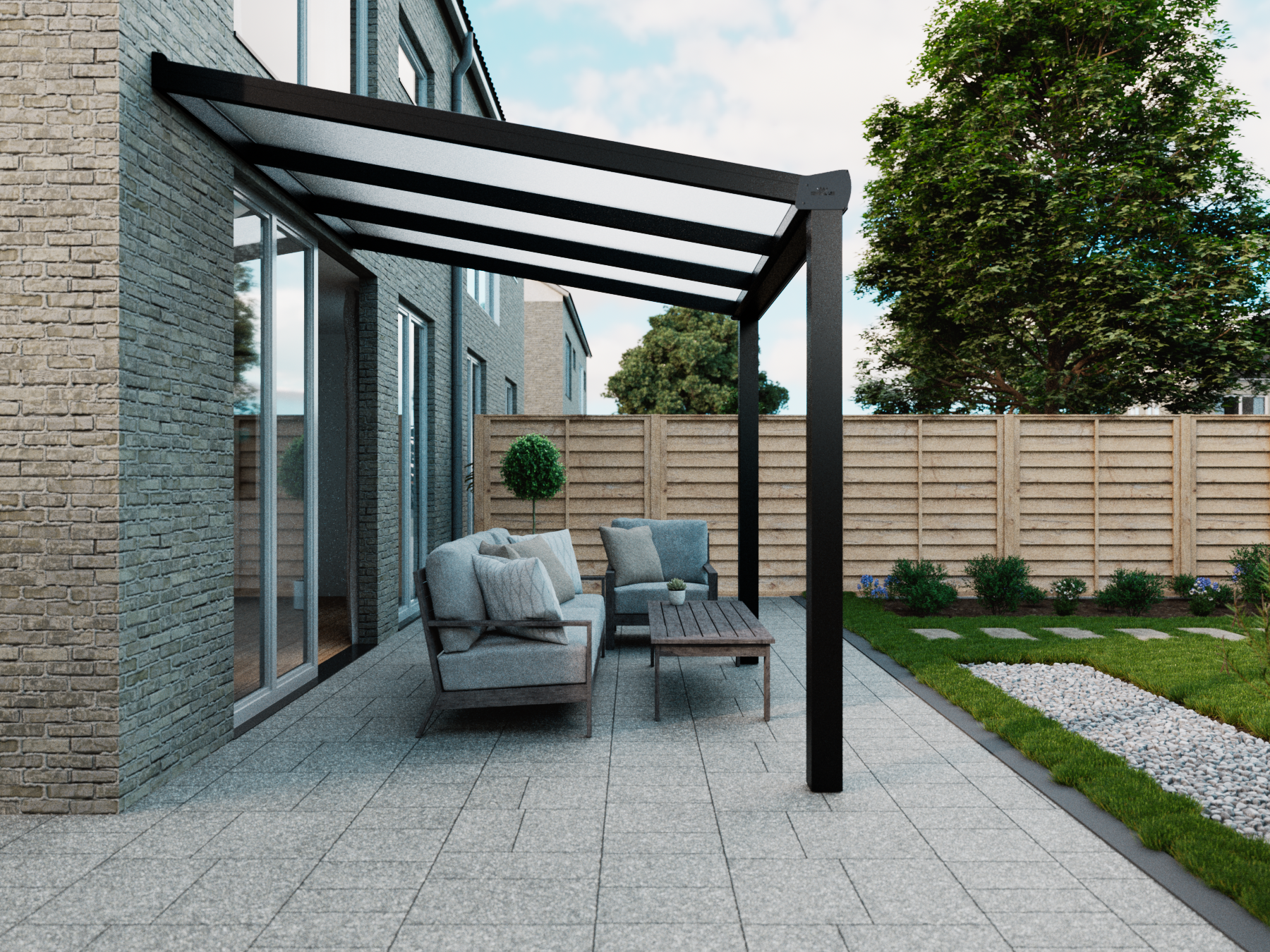Veranda 3.06 m | Polycarbonaat - KingGlass NL