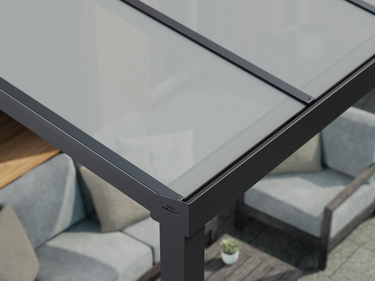 Dakglas Opaal - Opaal / 2500 mm - KingGlass NL